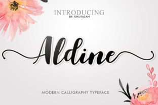 Aldine: A Modern Script Font