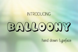 Balloony Font: Hand-Drawn Elegance