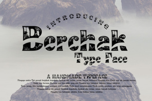 Berchak Font Review: A Decorative Typeface for Makers