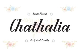Chathalia Font for Creative Makers