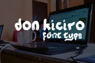 Donkiciro: A Hand Painted Brush Font for Makers