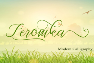 Feronika: A Smooth Elegant Calligraphy Font for Modern Editors