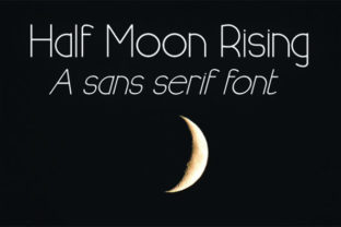 Half Moon Rising Font for Business