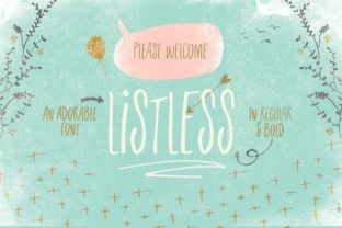 Listless Font for Handmade Creations