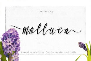 Molluca: A Smooth Script Handwritten Font for Makers