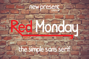 Red Monday Font for Business Branding
