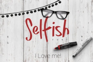 Selfish Font for Creative Projects