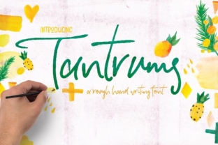 Tantrums Font: Elegant Script for Editorial Design