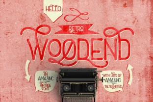 Woodend Font: Handcrafted Elegance