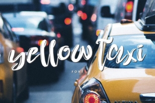 Yellow Taxi Font for Web Design